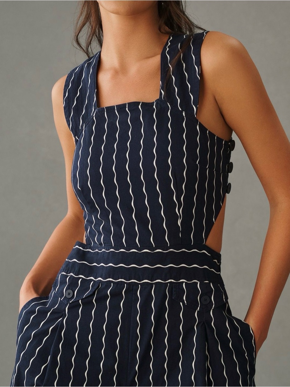 Maeve- Anthropologie Pinafore Jumpsuit - Picture 5 of 12